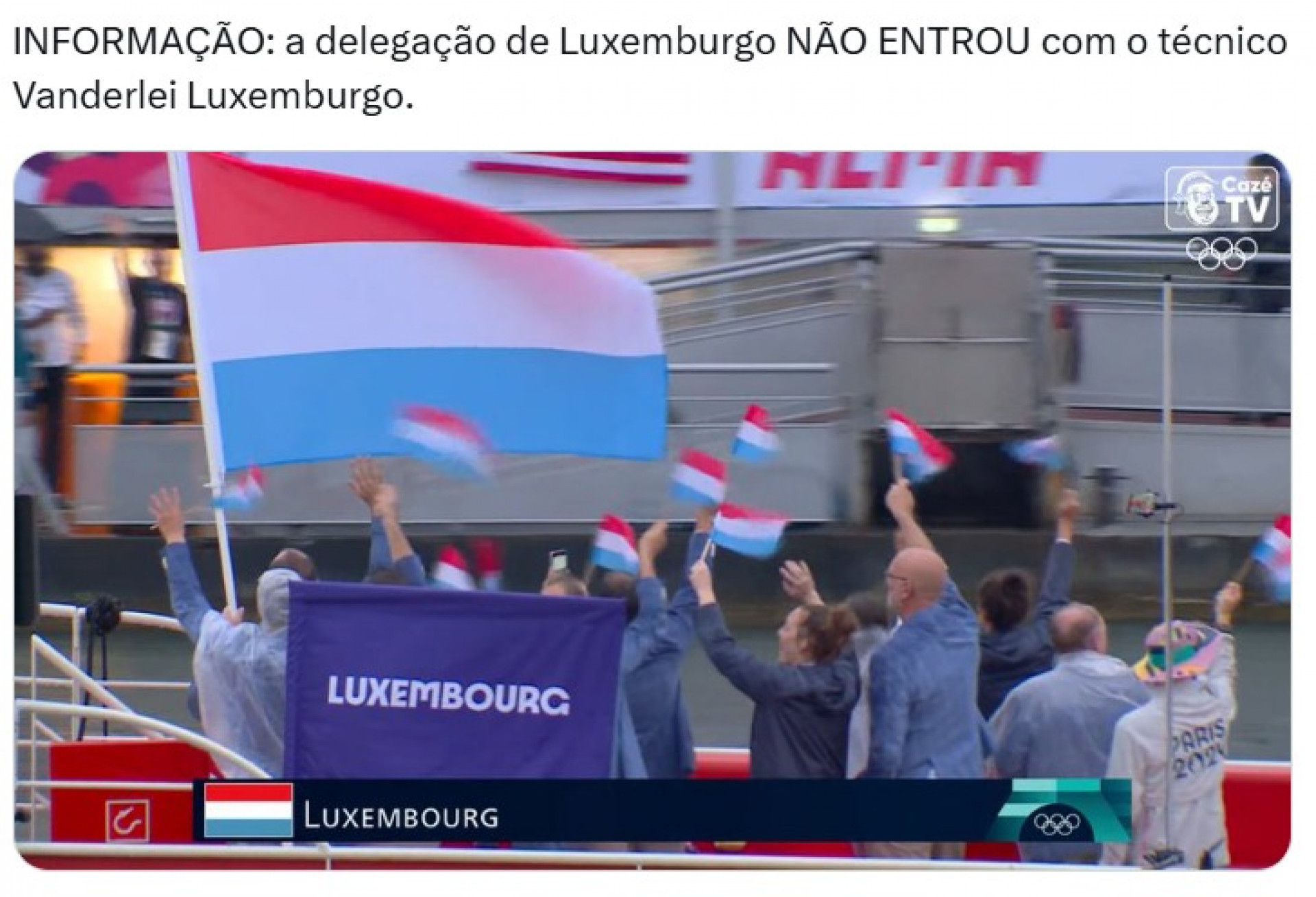 Abertura dos Jogos Olímpicos de Paris rendeu memes na web - Reprodução/Redes sociais