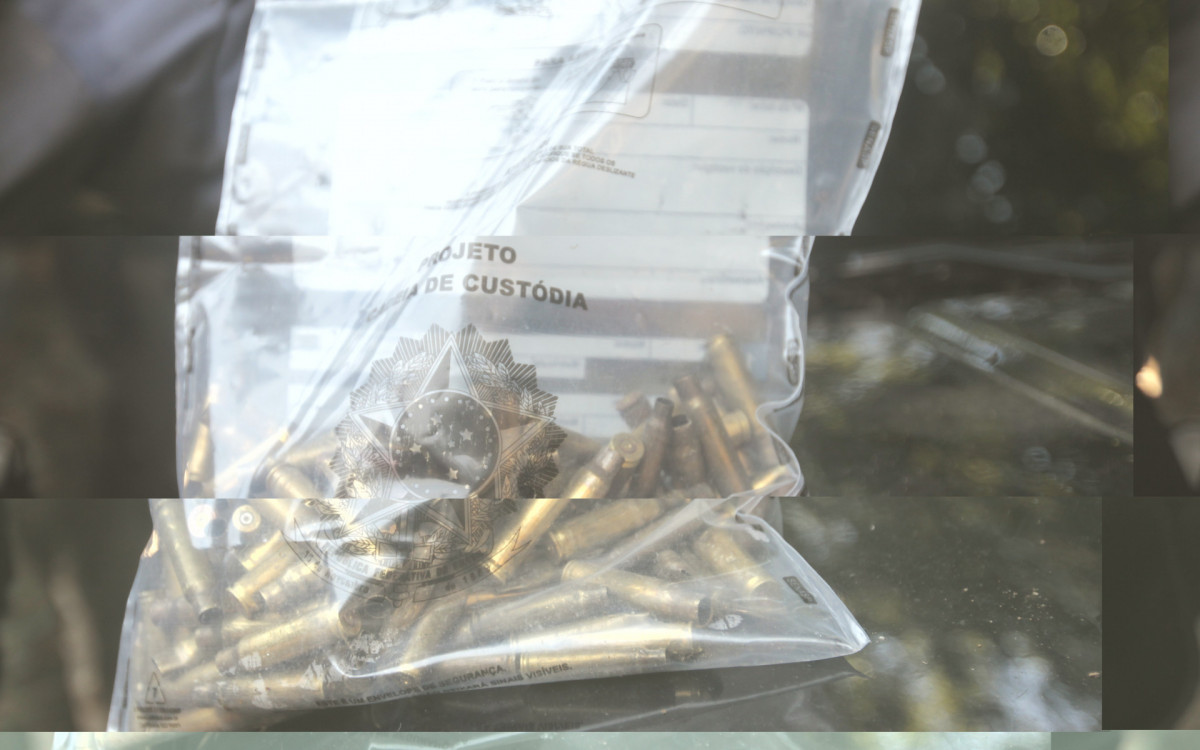 Cápsulas deflagradas foram apreendidas na megaoperação realizada na Rocinha