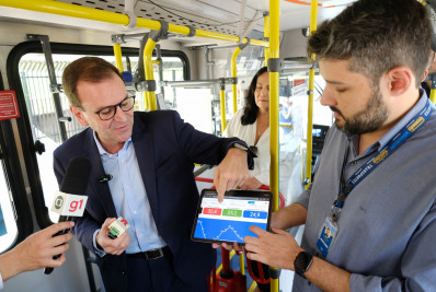 Sensores começam a monitorar funcionamento do ar-condicionado em ônibus do Rio