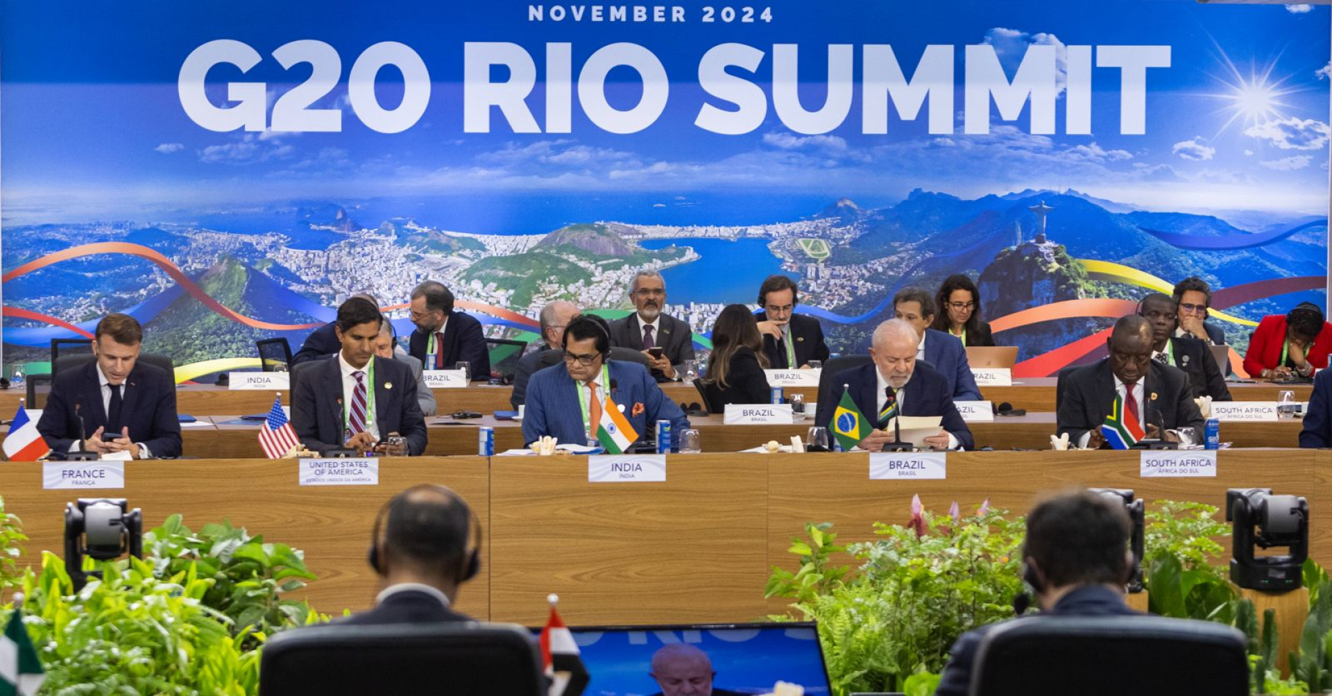 Cúpula do G20, no Museu de Artes Modernas, Rio de Janeiro - Renan Areias / Agência O Dia