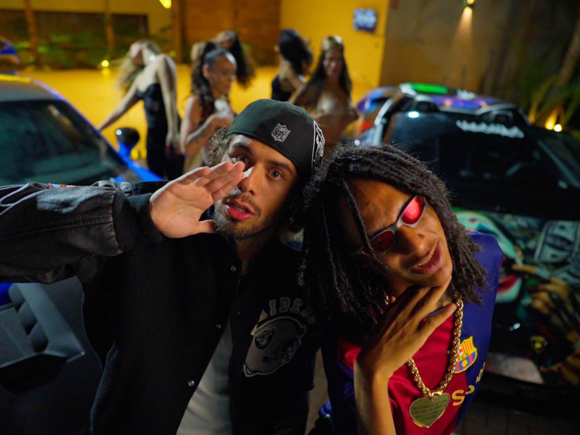 Zé Felipe e Oruam no clipe 'Oh Garota Quero Você Só Pra Mim' - Divulgação