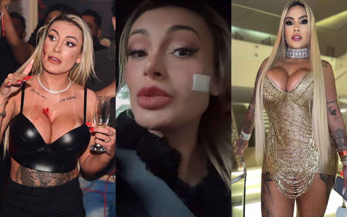 10 ? Andressa Urach x Juju Ferrari: durante a festa de aniversário de Andressa, em outubro, Juju entrou em uma briga com a criadora de conteúdo adulto e foi expulsa. Depois do ocorrido, a atriz pornô mandou um recado e ameaçar a influenciadora: \