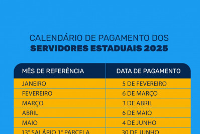 Calendário de pagamentos do funcionalismo estadual para 2025 é divulgado; Confira