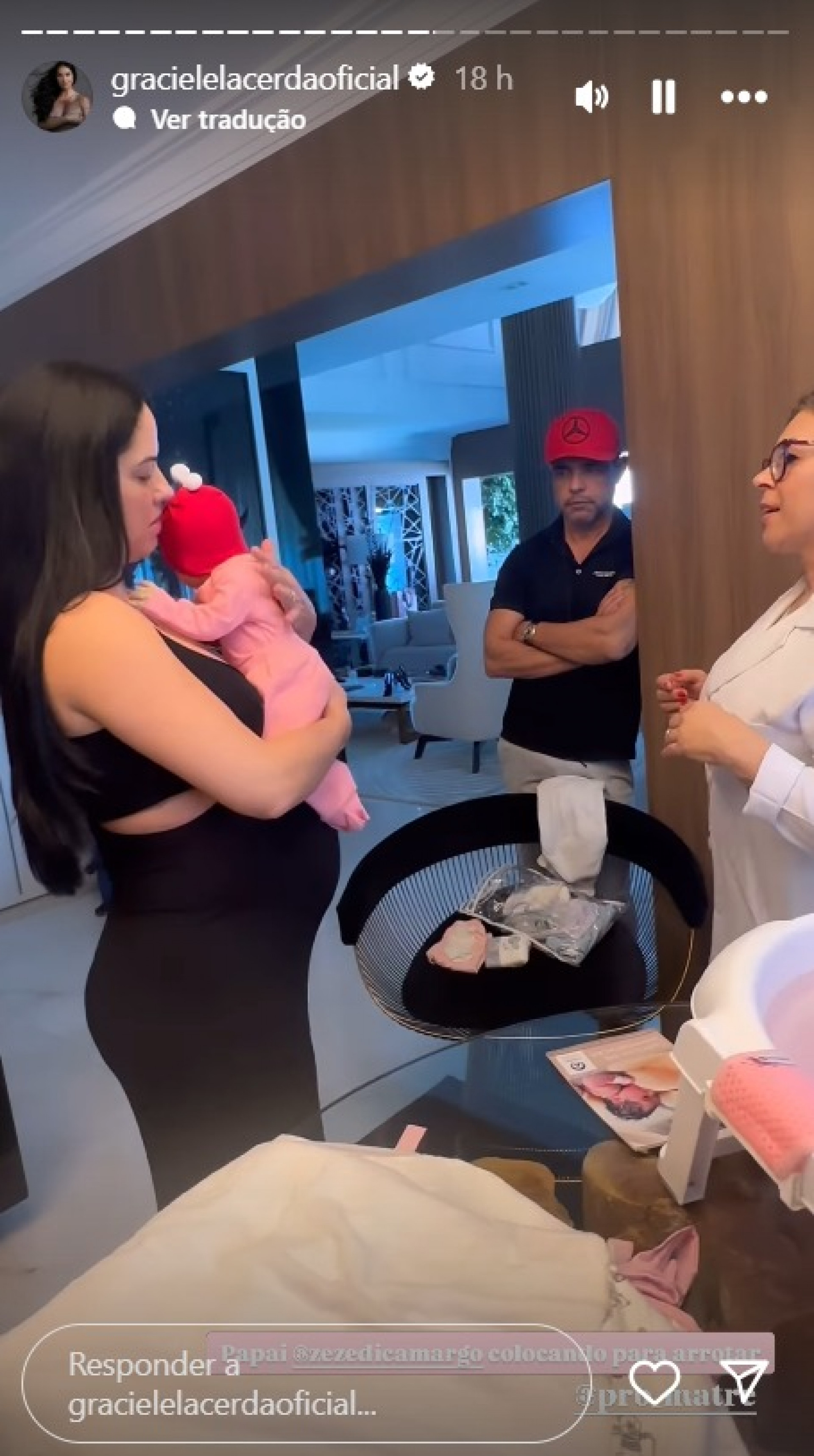 Graciele via Stories - Reprodução Instagram