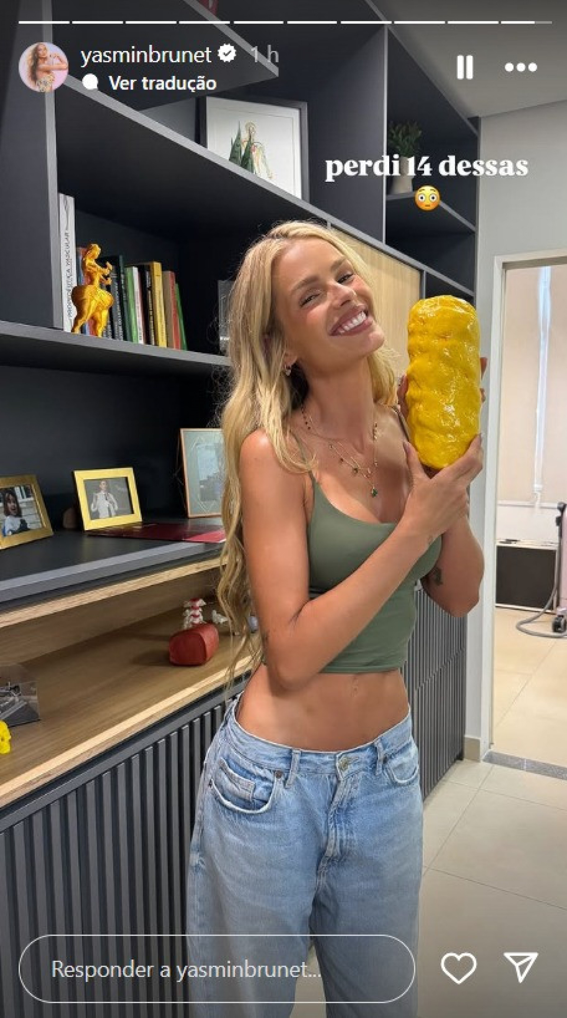 Yasmin Brunet via Stories - Reprodu&ccedil;&atilde;o Instagram