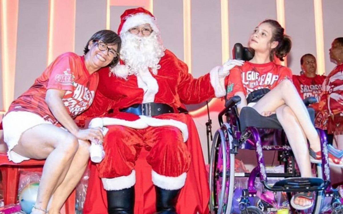 Festa de Natal na quadra do Salgueiro no ano passado