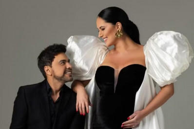 Graciele Lacerda publica fotos de ensaio gestante com Zezé Di Camargo
