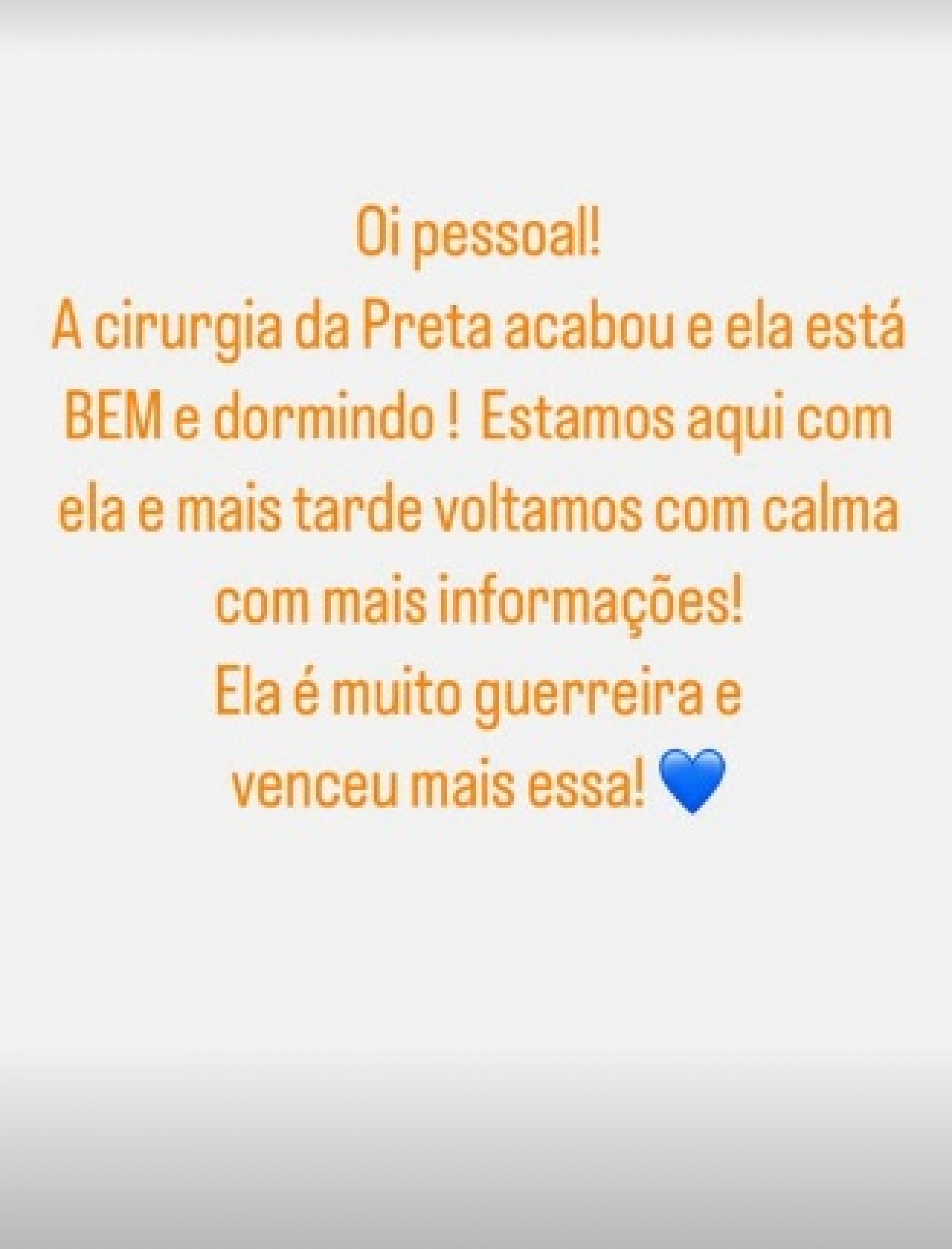 Malu Barbosa tranquilizou fãs de Preta Gil - Reprodução/Instagram