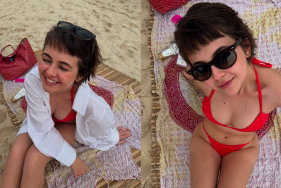 Klara Castanho encanta seguidores com cliques de dia de praia