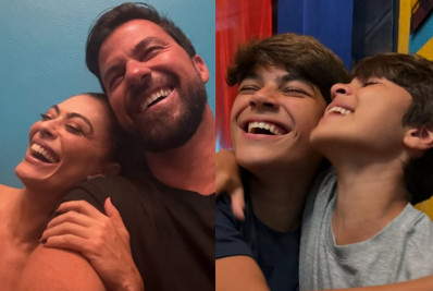 Juliana Paes recebe elogios ao compartilhar fotos com o marido e filhos: 'Família linda'