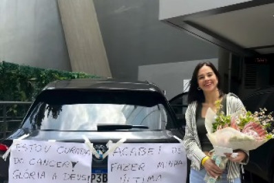 Vera Viel faz última sessão de radioterapia e desabafa: 'Chance de renascer'