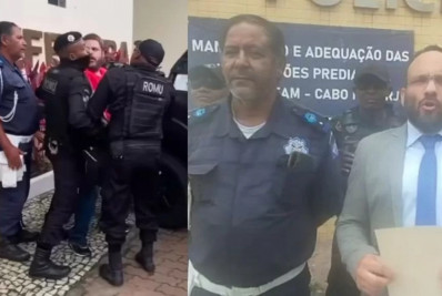 Protesto do SEPE em Cabo Frio gera desentendimento e termina na delegacia