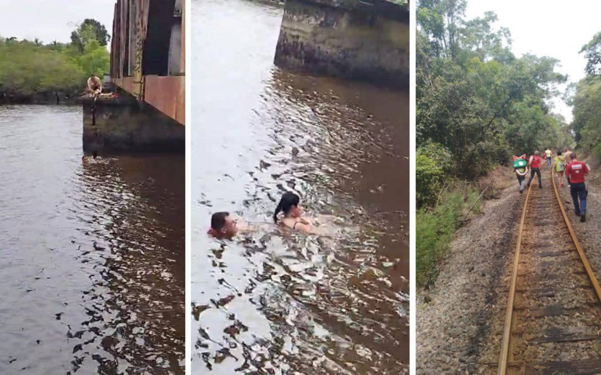 Namorado usou cadarço do próprio tênis de forma improvisada 