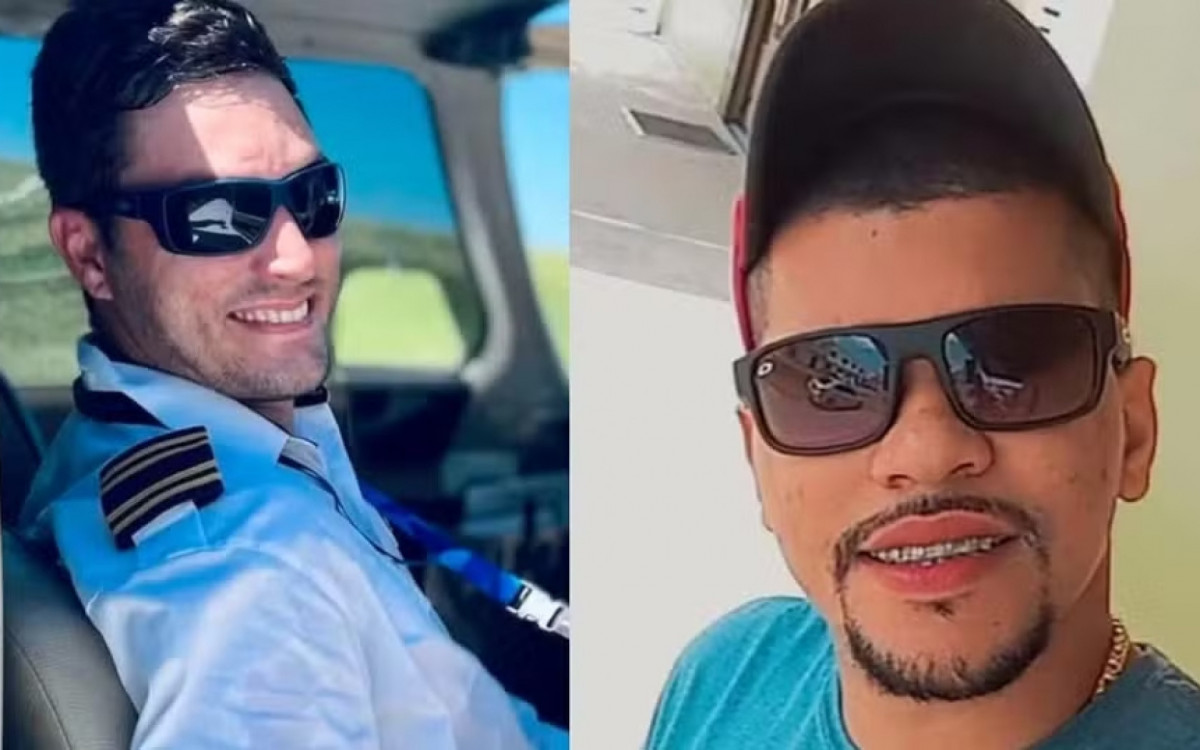 Piloto Rodrigo Boer e passageiro Breno Braga Leite, vítimas do acidente 

