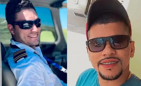 Piloto Rodrigo Boer e passageiro Breno Braga Leite, vítimas do acidente    - Reprodução