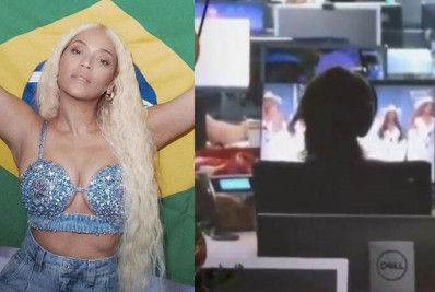 Funcionária da Globo é flagrada assistindo Beyoncé durante jornal ao vivo