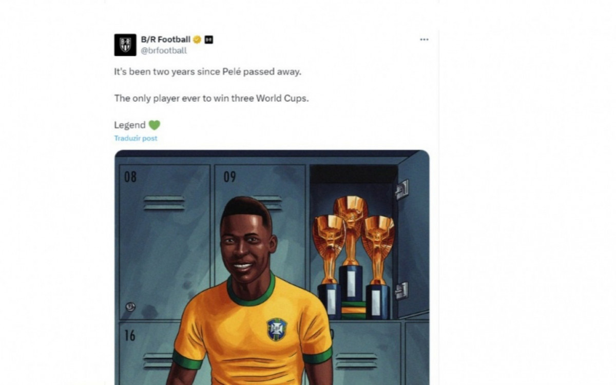 Morte de Pelé completou dois anos. Rei do futebol recebeu homenagens nas redes sociais