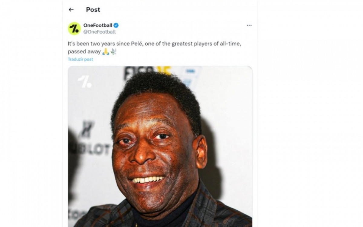 Morte de Pelé completou dois anos. Rei do futebol recebeu homenagens nas redes sociais