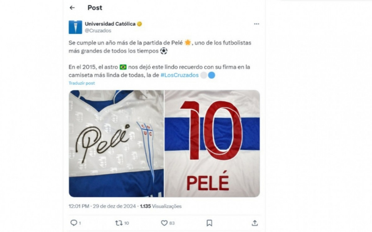 Morte de Pelé completou dois anos. Rei do futebol recebeu homenagens nas redes sociais