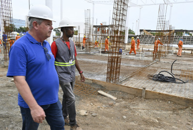 Obras do novo Ginásio Poliesportivo da Concha Acústica avançam