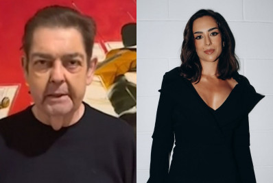 Faustão surpreende a filha, Lara durante 'Domingão com Huck'