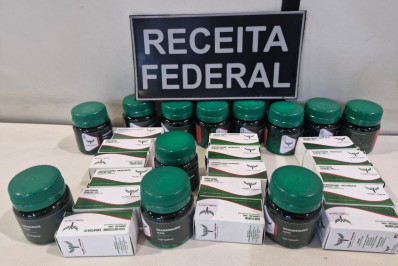 Receita Federal apreende R$ 45 mil em anabolizantes em Benfica