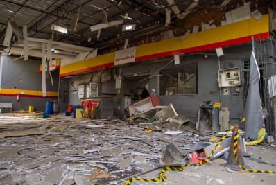 Roubo a posto de combustíveis termina com explosão na Zona Norte