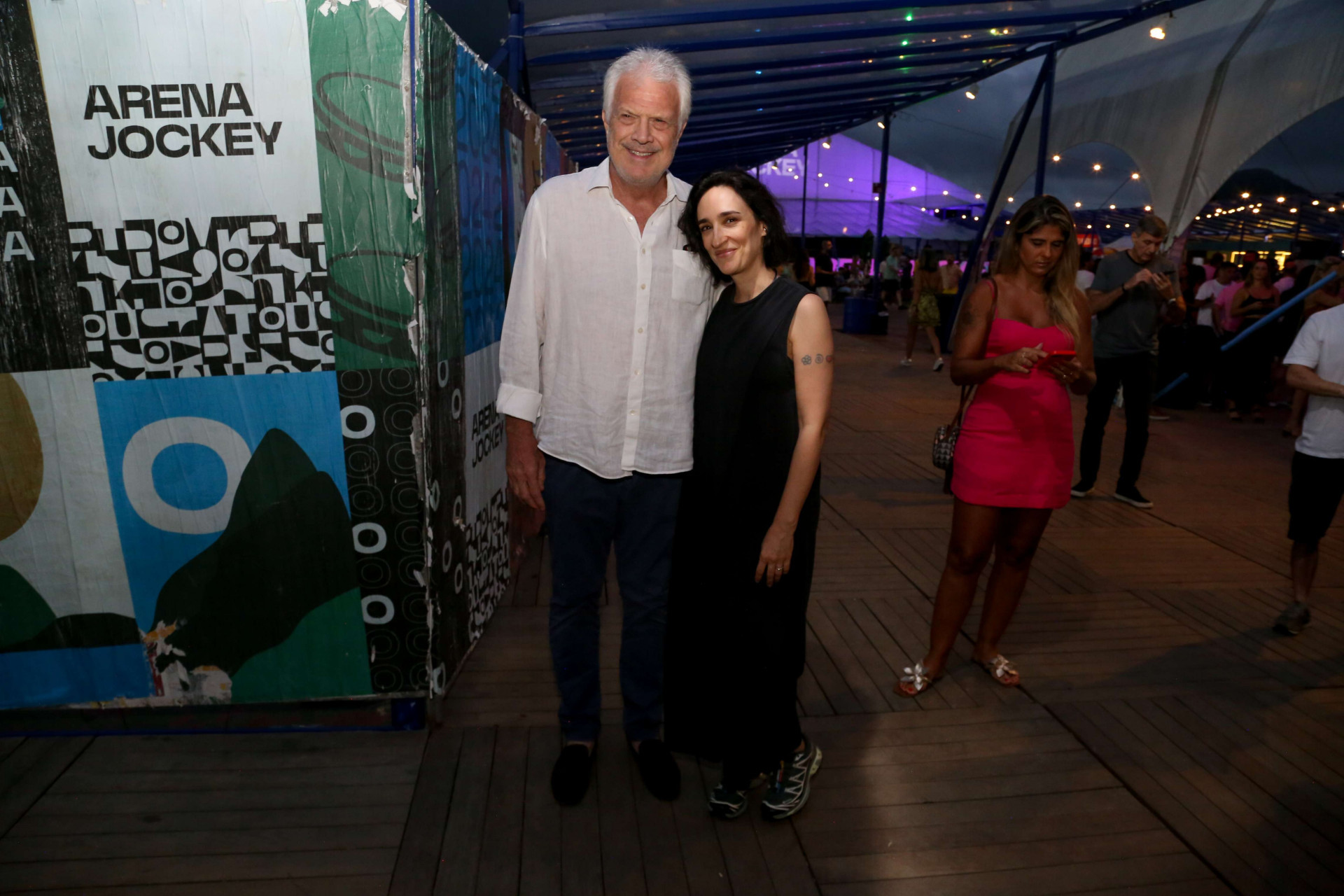 Pedro Bial e a mulher, Maria Prata - Julio Cesar / Agnews