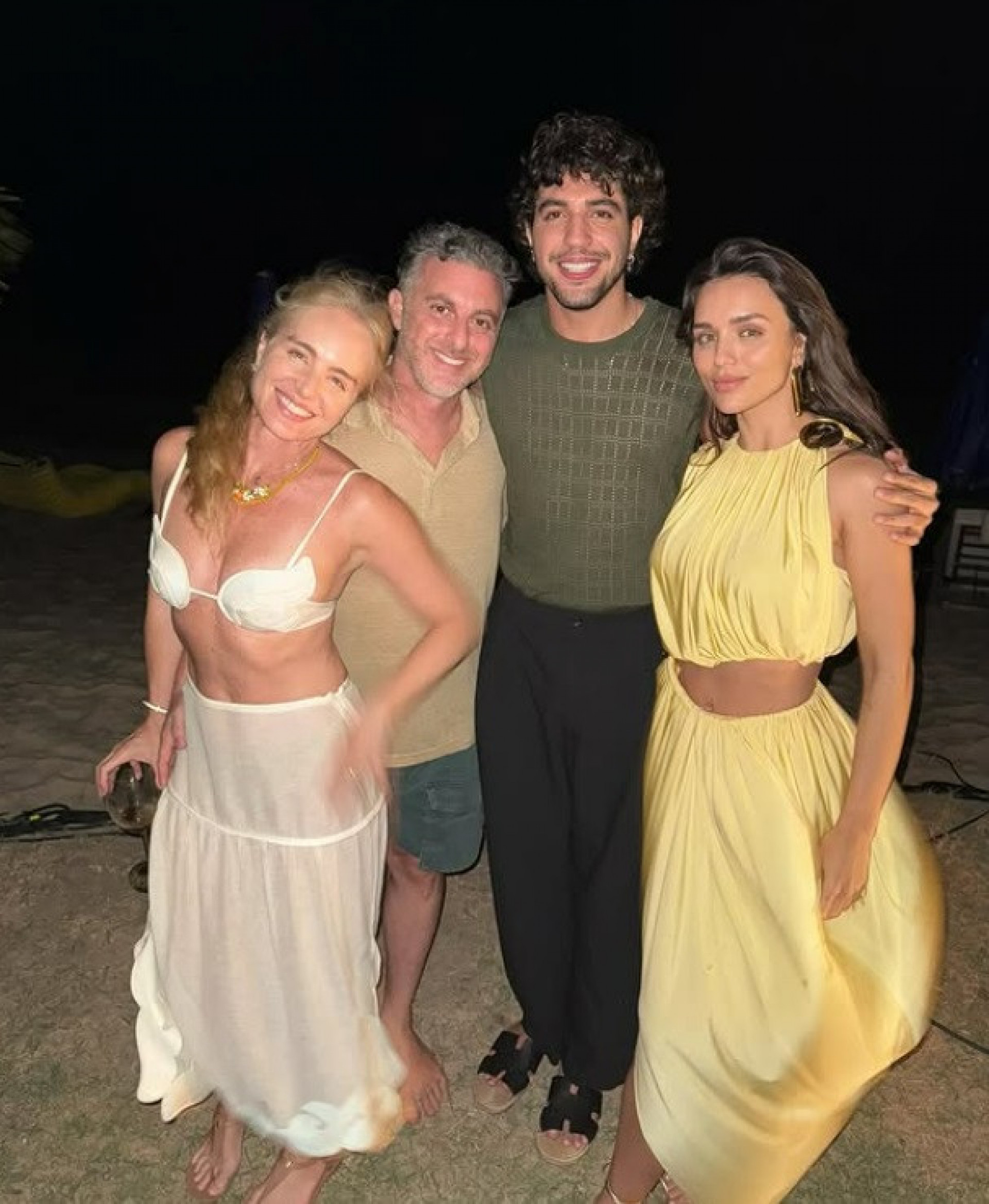 Angélica, Luciano Huck, Nattan e Rafa Kalimann - Reprodução do Instagram