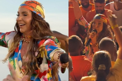Ivete Sangalo grava EP em Salvador e canta no meio da plateia