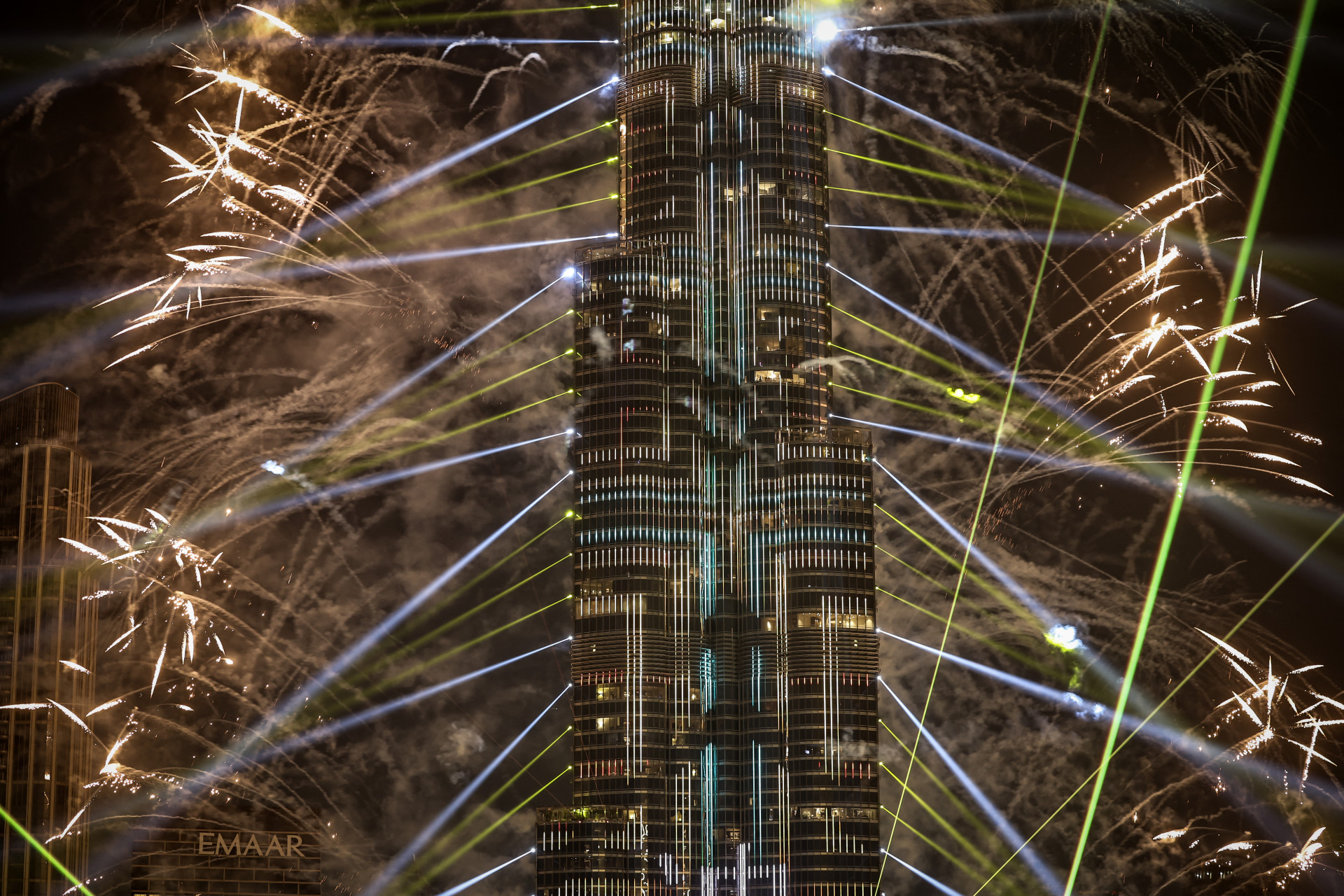 Virada do ano em Dubai, nos Emirados Árabes Unidos - AFP