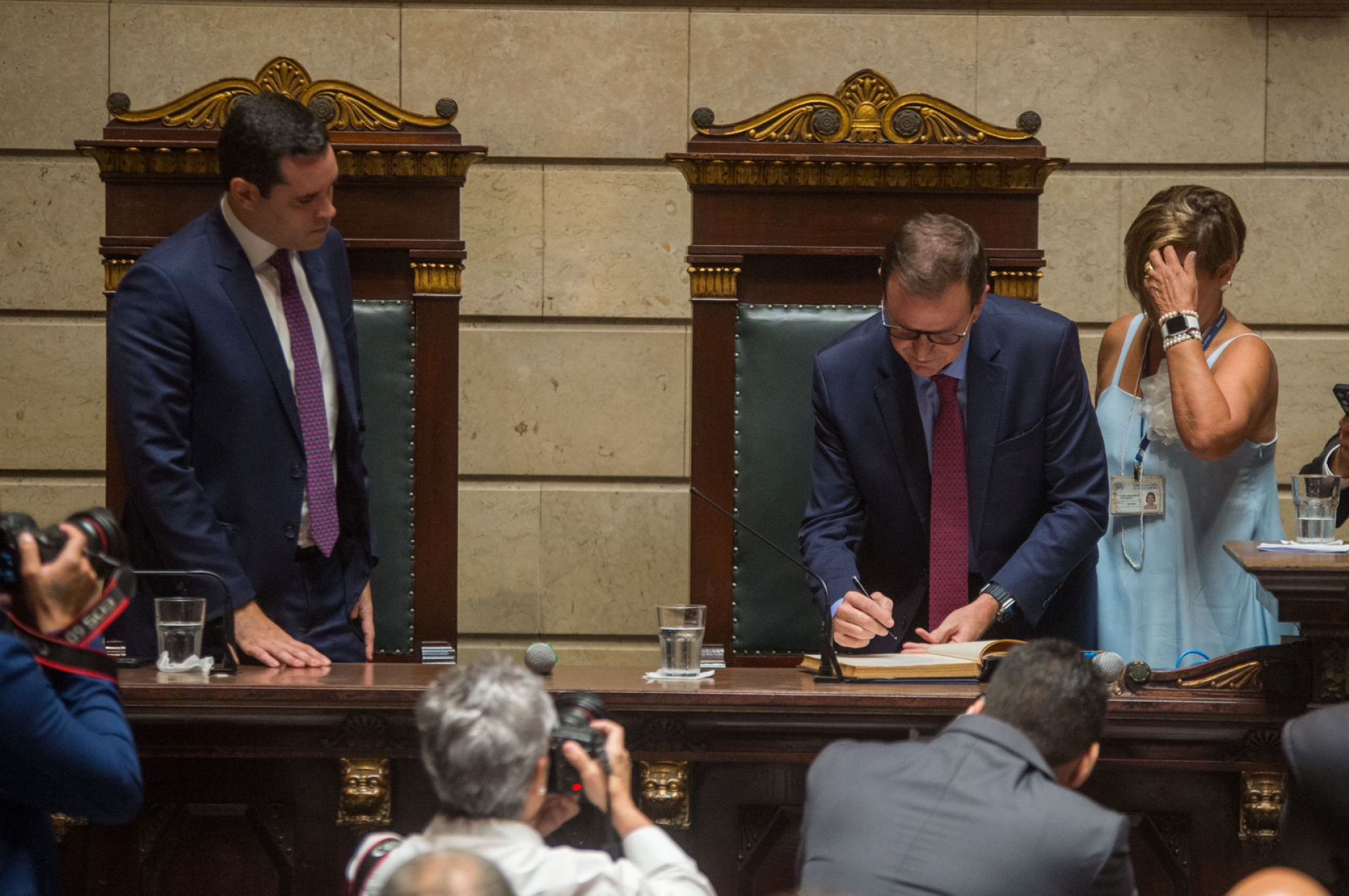 Paes assina o termo de posse do seu quarto mandato - Armando Paiva / Agência O Dia