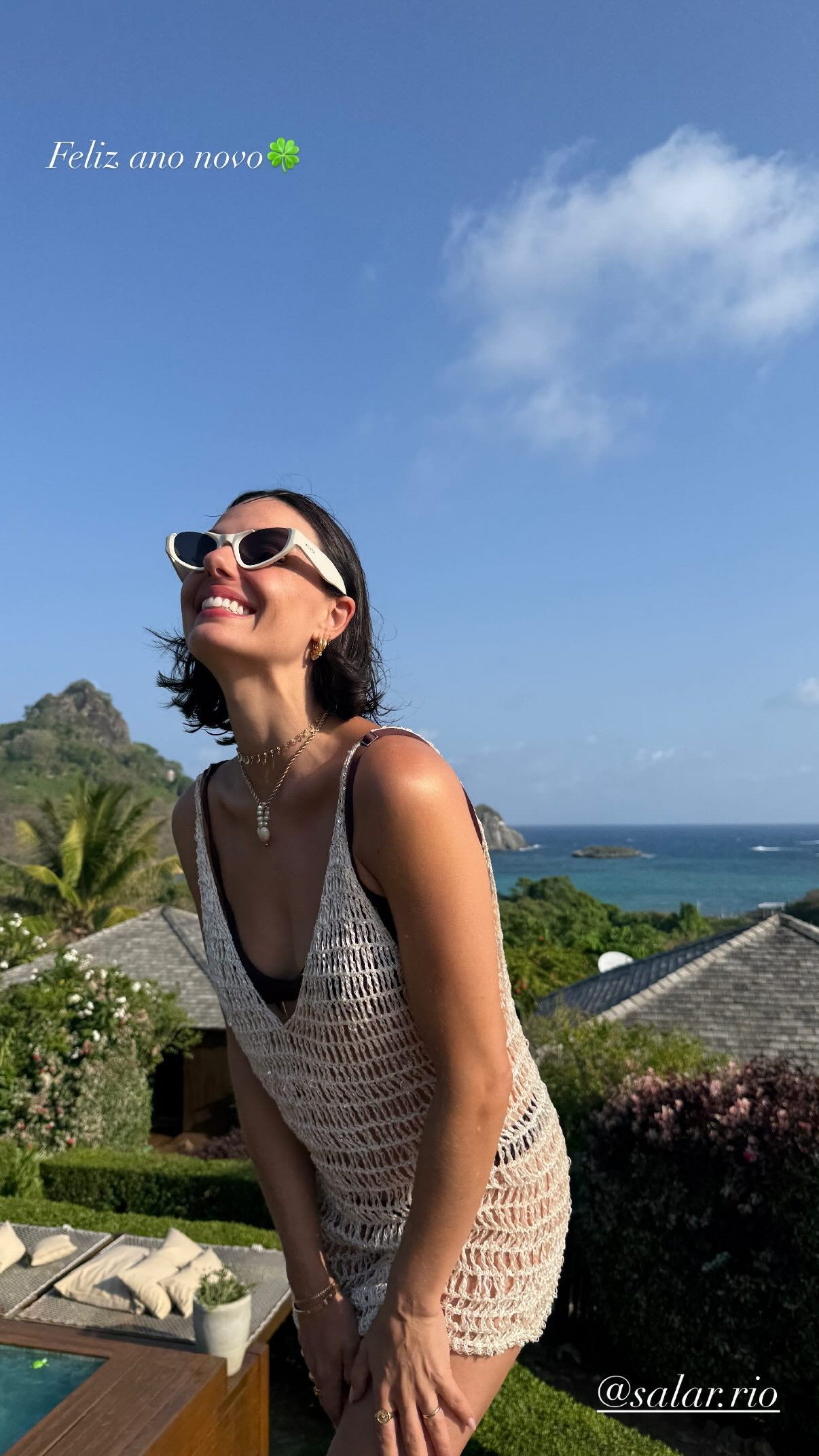 Isis Valverde em Noronha no primeiro dia de 2025 - Reprodução / Instagram 