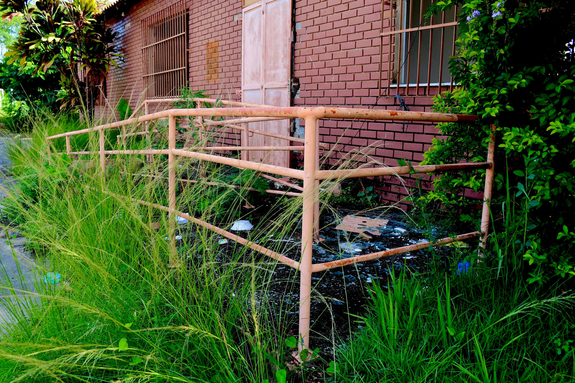 A Casa da Cultura est&aacute; abandonada e destru&iacute;da. O mato tomou conta do local - Divulga&ccedil;&atilde;o / Jeovani Campos