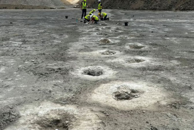 Maior sítio de pegadas de dinossauros do Reino Unido é descoberto em Oxfordshire