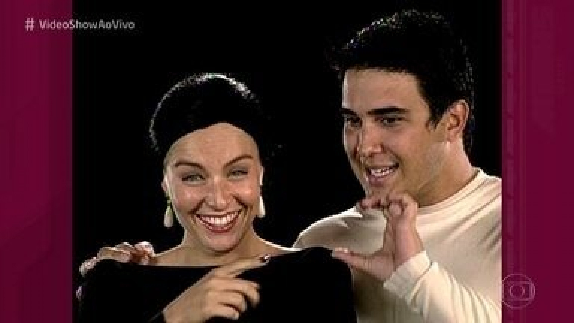 André Marques e Angélica no 'Vídeo Show' - TV Globo