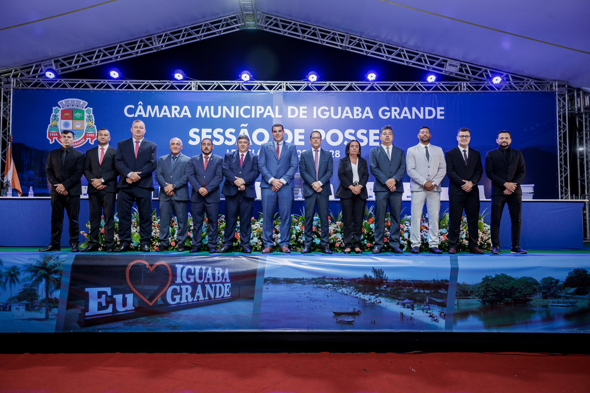 Na ocasião, os 11 vereadores eleitos também tomaram posse e foi apresentado o secretariado - Daud Pacha