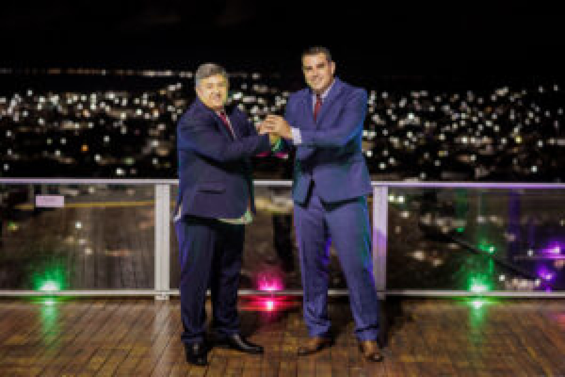 Prefeito eleito, Fabio Costa, e o vice-prefeito, Marciley Lessa - Daud Pacha