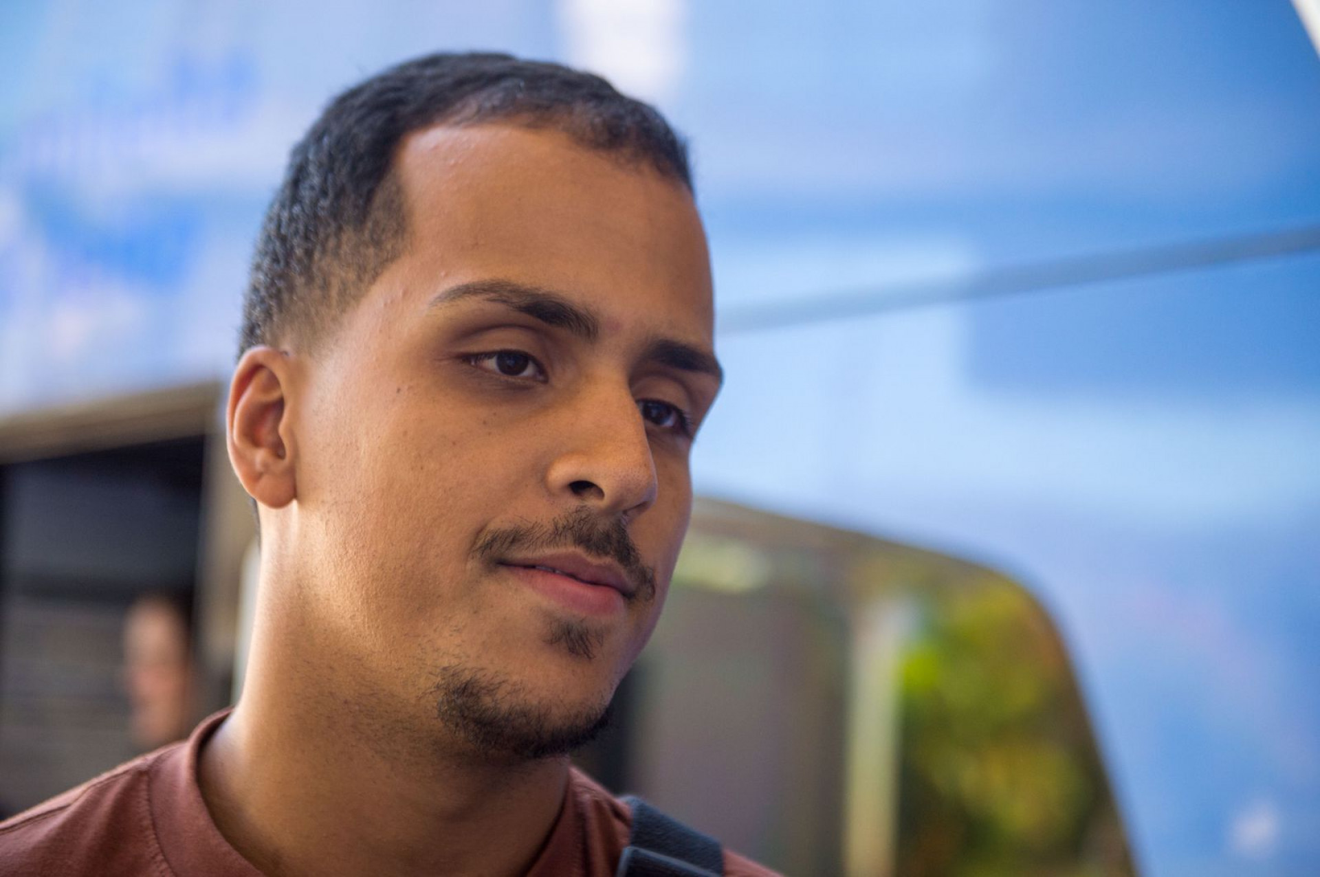 Bernardo Gonçalves, de 25 anos, chegou ao Rio nesta quinta-feira (2) - Armando Paiva/Agência O Dia