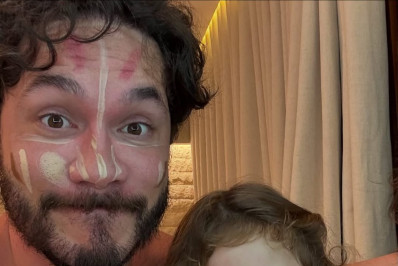 Eliezer mostra momento divertido ao lado da filha Lua