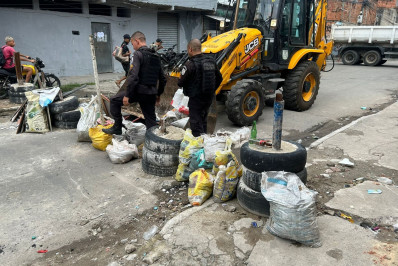 PM retira cerca de 12 toneladas de barricadas na comunidade da Chatuba