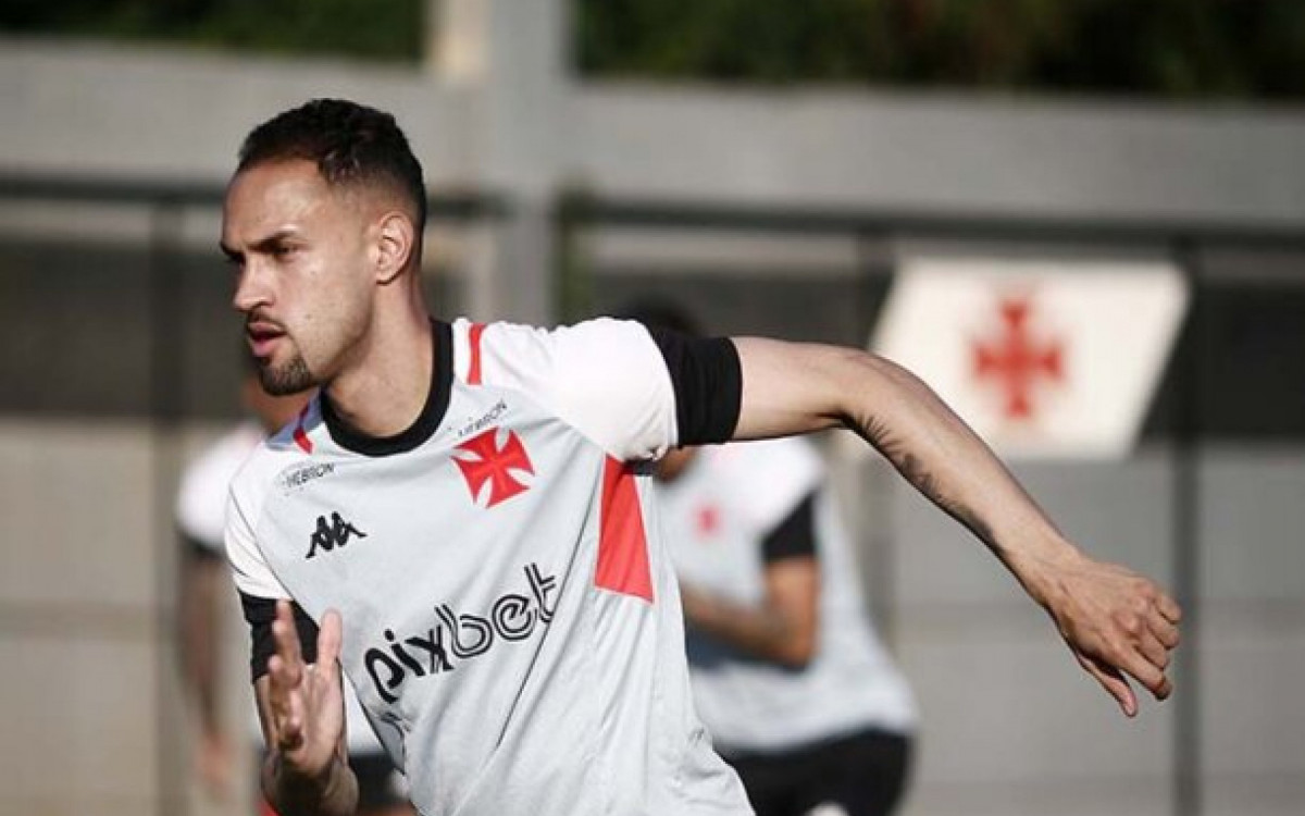 Serginho no treino do Vasco da Gama no CT Moacyr Barbosa em 27 de junho de 2023. Foto: Daniel RAMALHO/VASCO