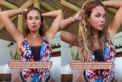 Ex-BBB Sarah Andrade inicia transição capilar: 'Não está fácil'