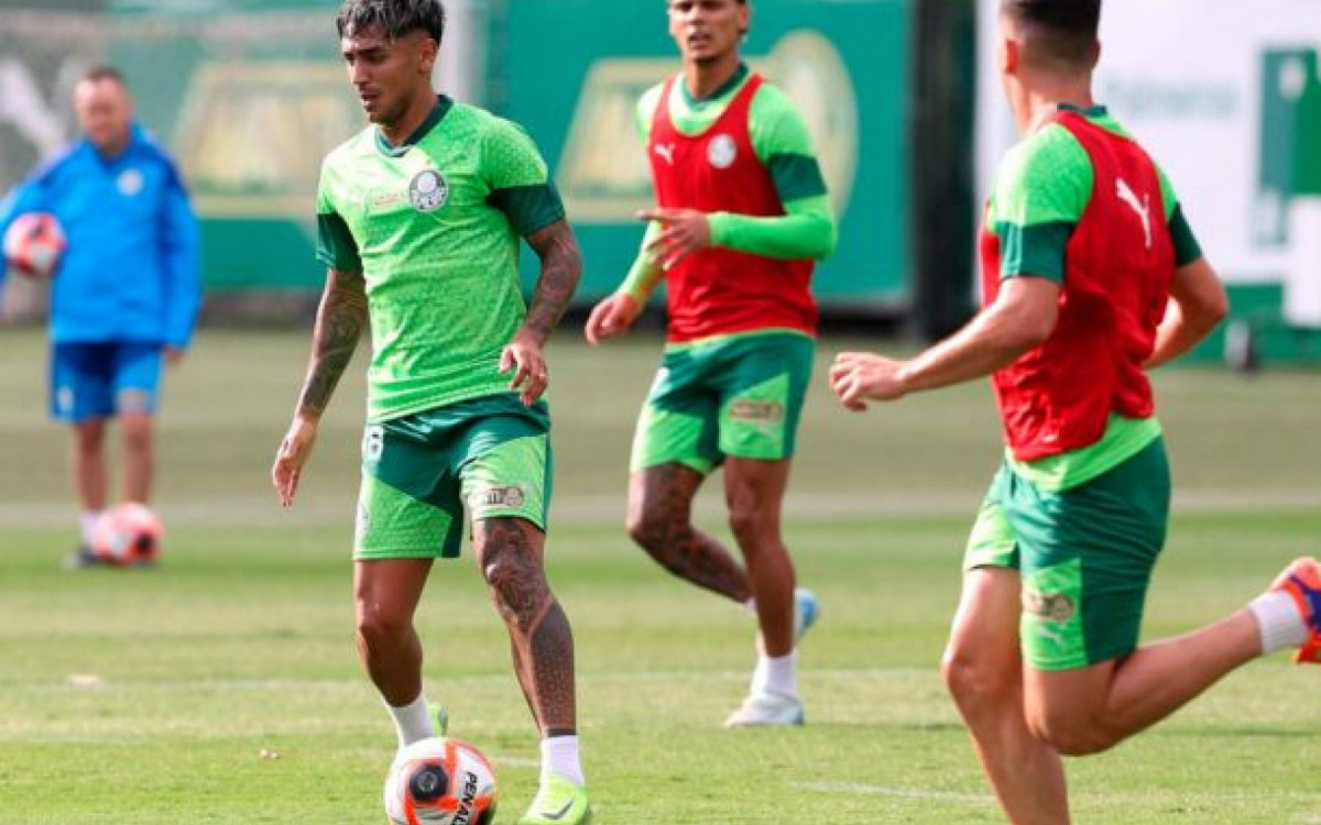 Palmeiras realiza primeiro treino no campo em 2025