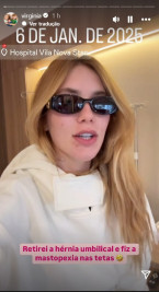 Virginia Fonseca retira a hérnia umbilical e passa por mastopexia 