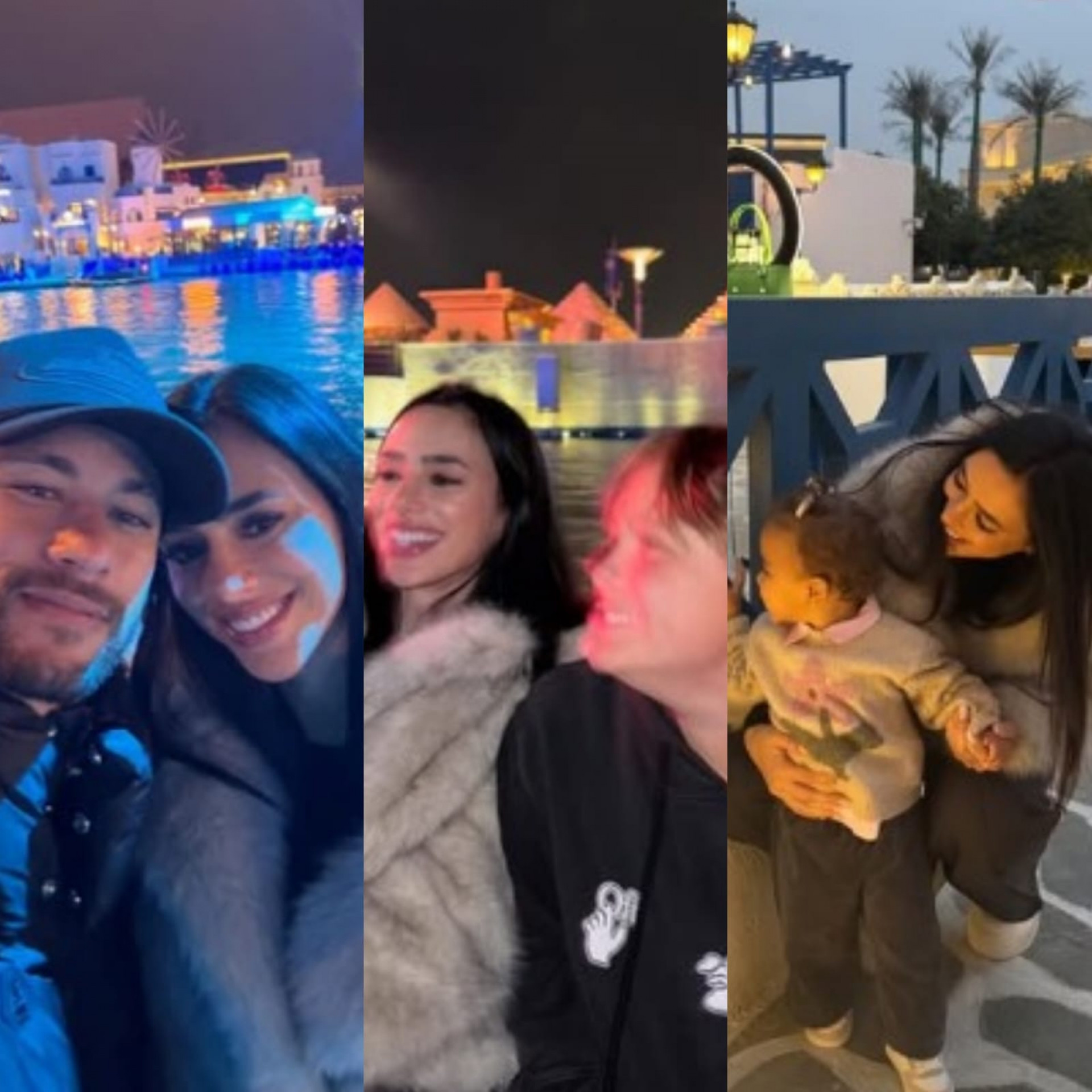 Neymar curte parque de diversões com Bruna Biancardi e os filhos - Reprodução / Instagram