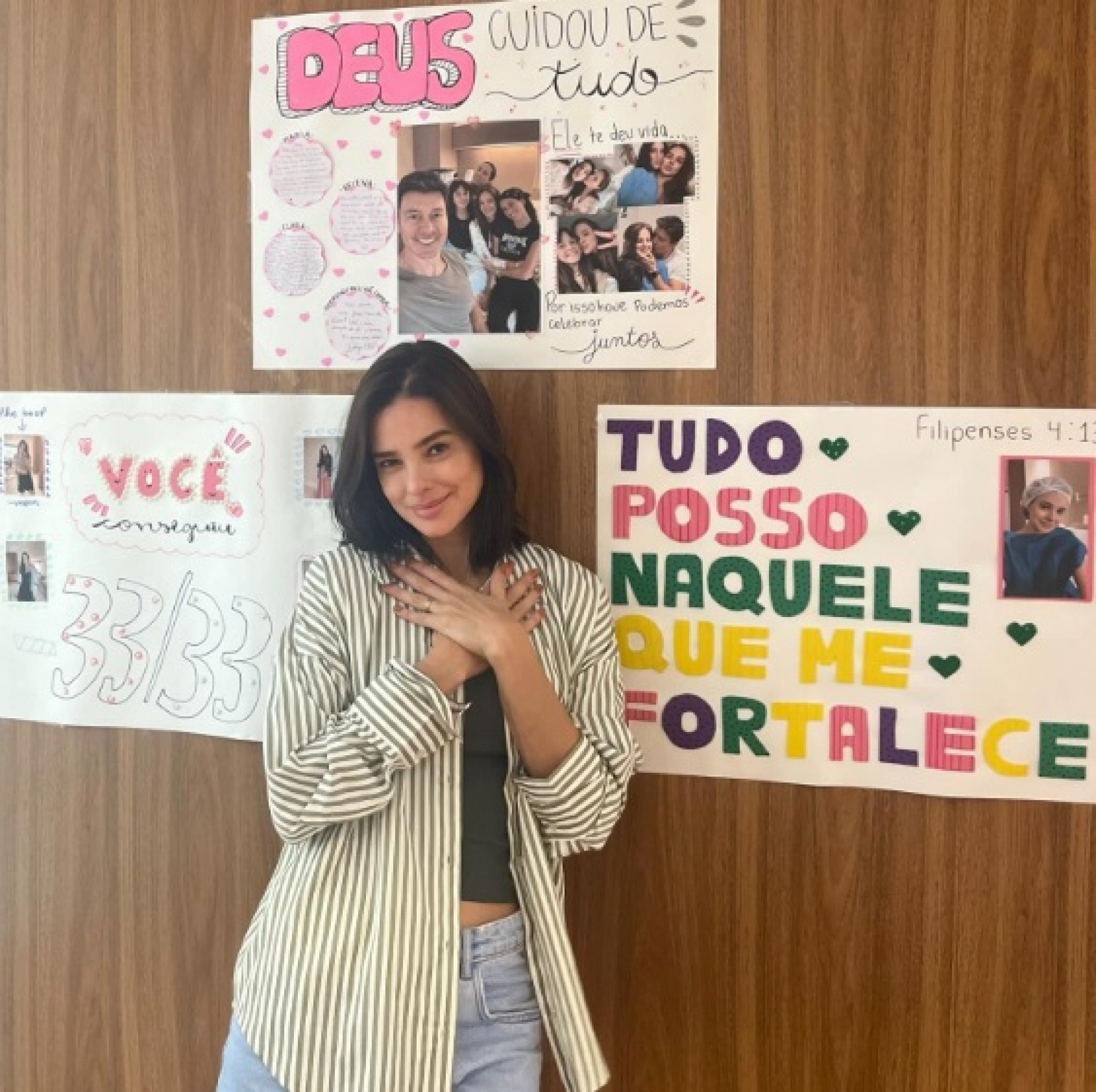 Vera Viel recebeu mensagens da família na última sessão de radioterapia  - Reprodução/Instagram 