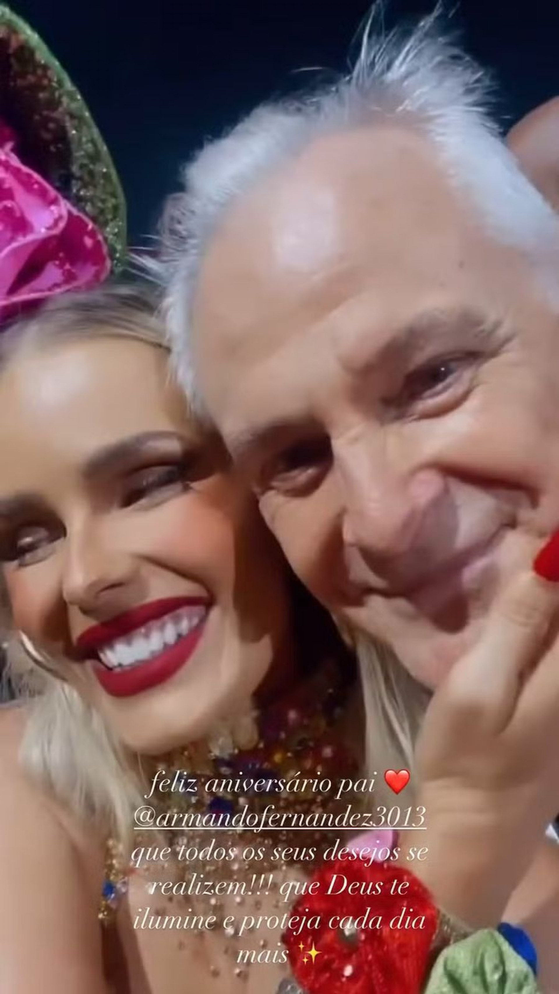 Yasmin Brunet celebra o aniversário do pai, Armando Fernandez - reprodução Instagram