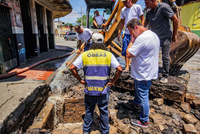 Prefeitura leva ações de drenagem e desobstrução da rede de esgoto para São Mateus