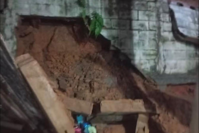 Temporal em Resende causa alagamentos e desabamentos